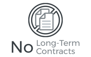 e-vos does not require long term contracts for IT support service