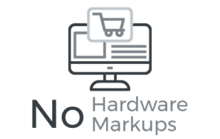 e-vos does not charge clients price markups on IT hardware